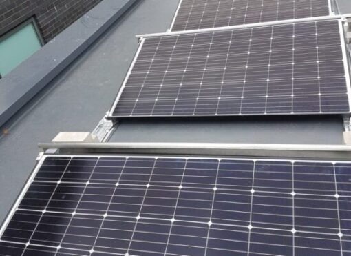 Solar Panels at Wellbank Park Sustainable Housing Development