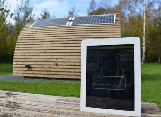 Solar Energy with battery storage at Wellbank Park Sustainable Housing Development