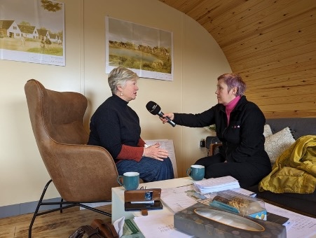 Janet Nuttall Co-owner of Wellbank Park, Cumbria is interviewed by Radio Cumbria